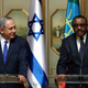 Israeli Prime Minister Benjamin Netanyahu (L) and his Ethiopian counterpart Hailemariam Desalegn address a news conference at the National Palace during his State visit to Addis Ababa, Ethiopia, July 7, 2016.